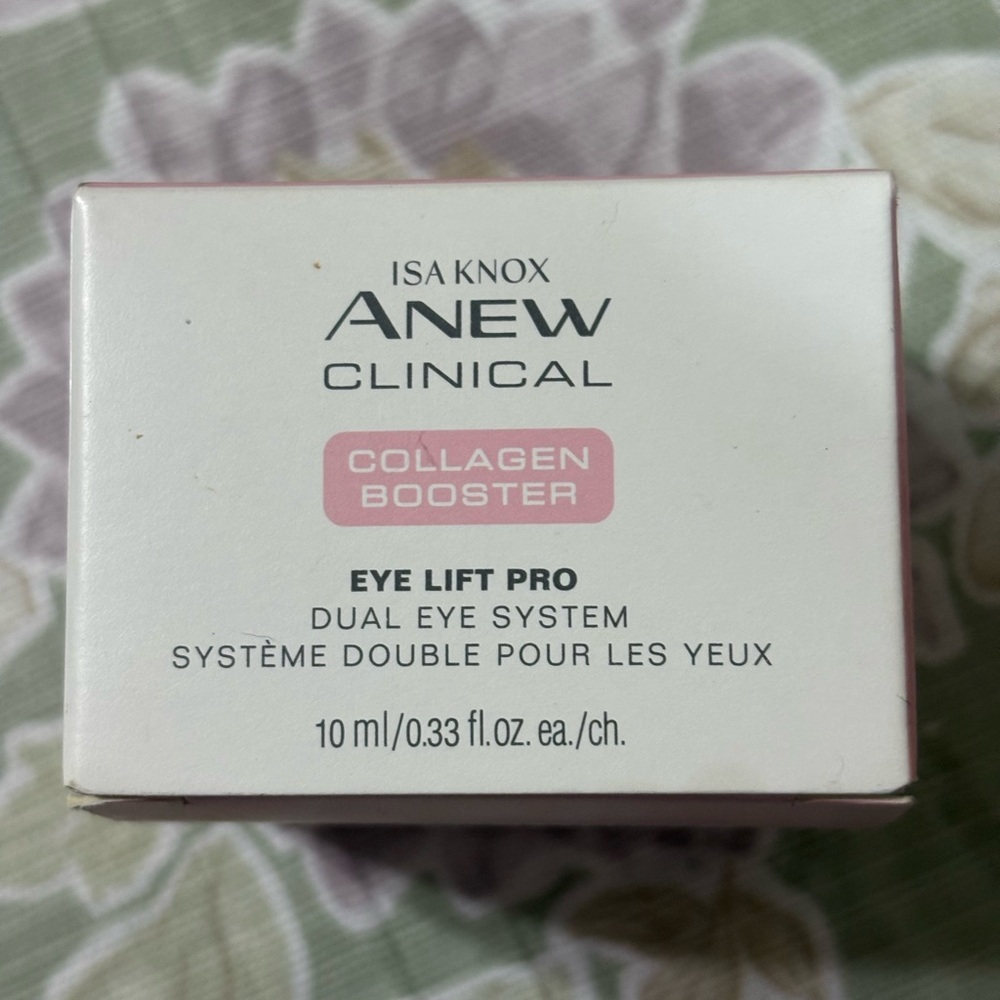 Avon Isa Knox Anew Clinical Eye Lift Pro - Pink and White